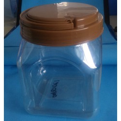 益群120Q100手提塑料方瓶，手提塑料蜂蜜瓶，茶葉瓶瓜子瓶
