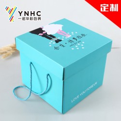 廠家定做婚紗包裝盒 婚慶用品天地蓋禮品盒、瓦楞紙彩盒印刷定制