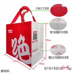 外賣環(huán)保袋、外賣包裝袋、外賣無紡布袋定做雄緯免費(fèi)設(shè)計(jì)寄樣！