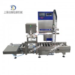 化工液體灌裝機(jī)稱(chēng)重式 壓蓋并排氣一體機(jī)