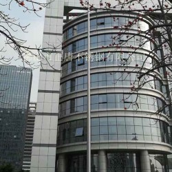 不銹鋼電動(dòng)旗桿，不銹鋼錐形旗桿