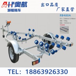 船用拖車(chē)游艇快艇玻璃鋼艇拖車(chē)路亞艇船拖車(chē)托車(chē)架拖船艇拖車(chē)